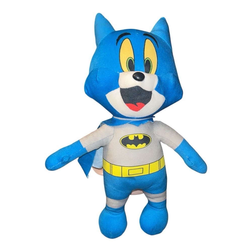 Warner Bros Tom & Jerry Batman Superhero 9” Plush Stuffed Animal Toy
